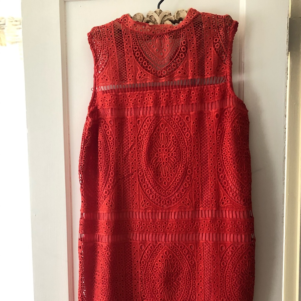 NWT Mango Eyelet Linen Dress